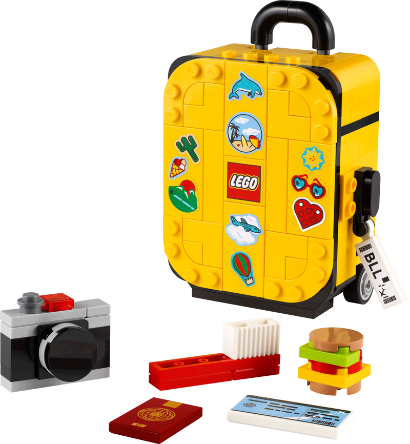 LEGO yellow travel suitcase 184 pieces (British brand)