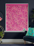Sara Miller Fuchsia Pink Birds of Paradise roller blind, imported from the UK
