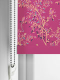 Sara Miller Fuchsia Pink Birds of Paradise roller blind, imported from the UK