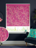 Sara Miller Fuchsia Pink Birds of Paradise roller blind, imported from the UK
