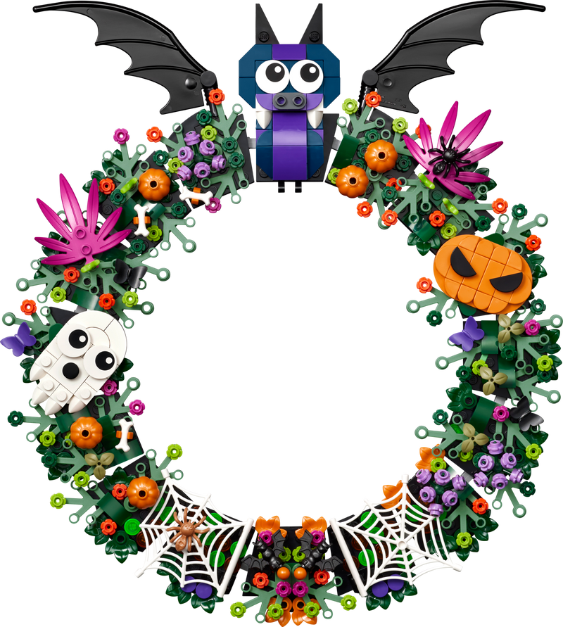 LEGO Halloween Wreath Building Set 617 Pieces, UK version