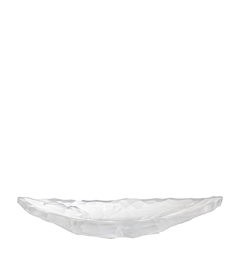 Lalique Silex Medium crystal bowl 46cm, UK version