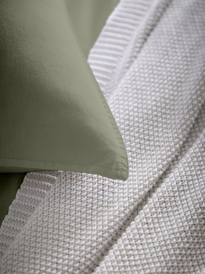 Appletree Green Cassia duvet cover and pillowcase set - British product
