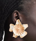 Chloé Bloom clip-on earrings floral design, imported from the UK