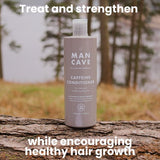 ManCave Caffeine Conditioner 500ml, imported from the UK