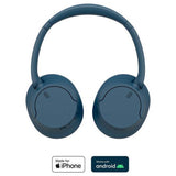 Sony WH-CH720N wireless over-ear headphones blue, imported from the UK