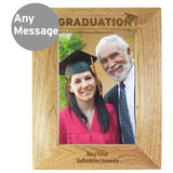Personalised graduation wooden photo frame 21x16cm, UK version