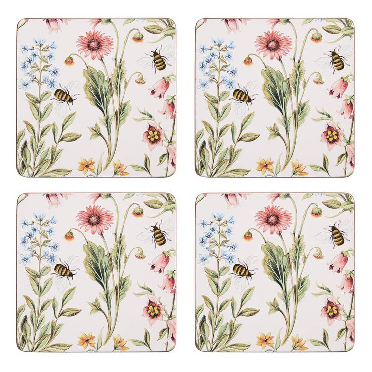 Argos Home bee floral placemats and coasters set, imported from the UK