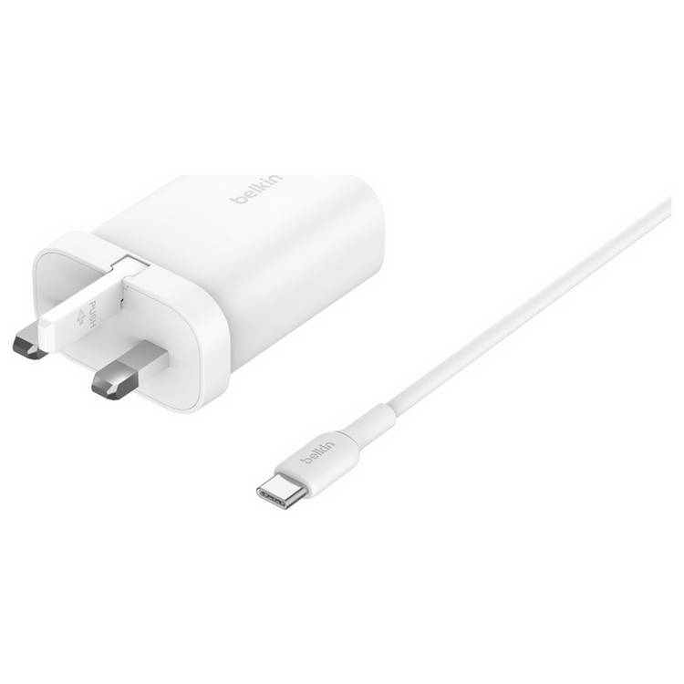 Belkin 3-in-1 wireless charger MagSafe Qi2 white - British product