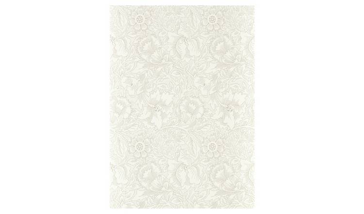 Morris & Co Poppy White Floral wallpaper (British brand)
