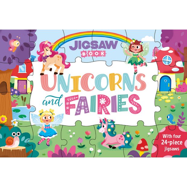 Igloo Books jigsaw book Unicorn and Fairies, imported from the UK