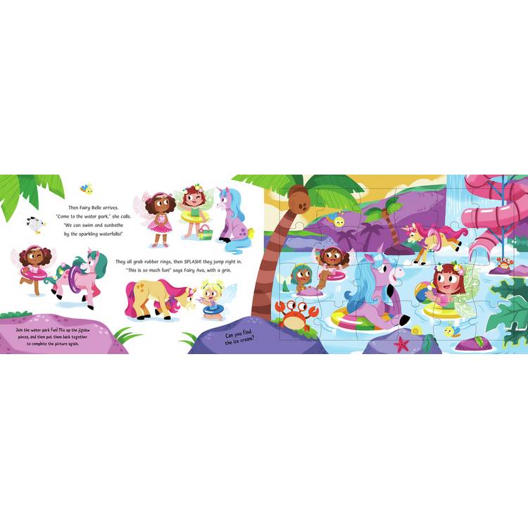 Igloo Books jigsaw book Unicorn and Fairies, imported from the UK