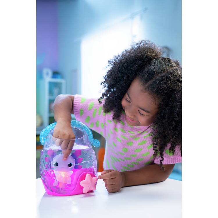 Animagic Let's Glo Axolotl Bubble Reef toy - British product
