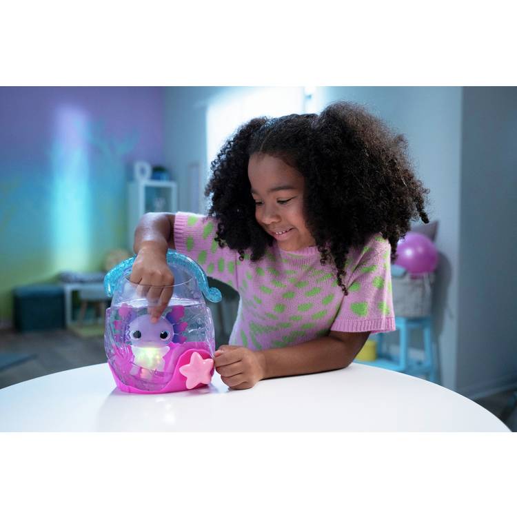 Animagic Let's Glo Axolotl Bubble Reef toy - British product