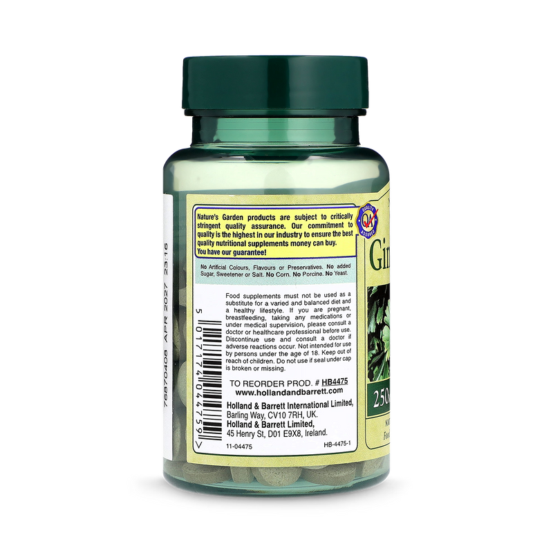 Good n Natural Ginkgo Leaf tablets 120 count, UK version