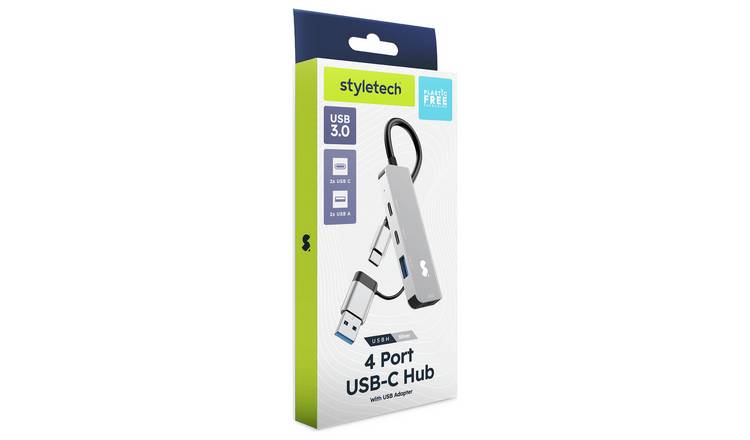 Styletech 4 Port USB-C Hub, imported from the UK