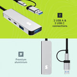 Styletech 4 Port USB-C Hub, imported from the UK
