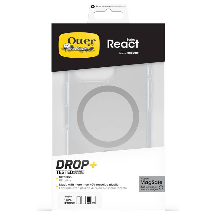 OtterBox React MagSafe case for iPhone 16 Pro clear, UK version