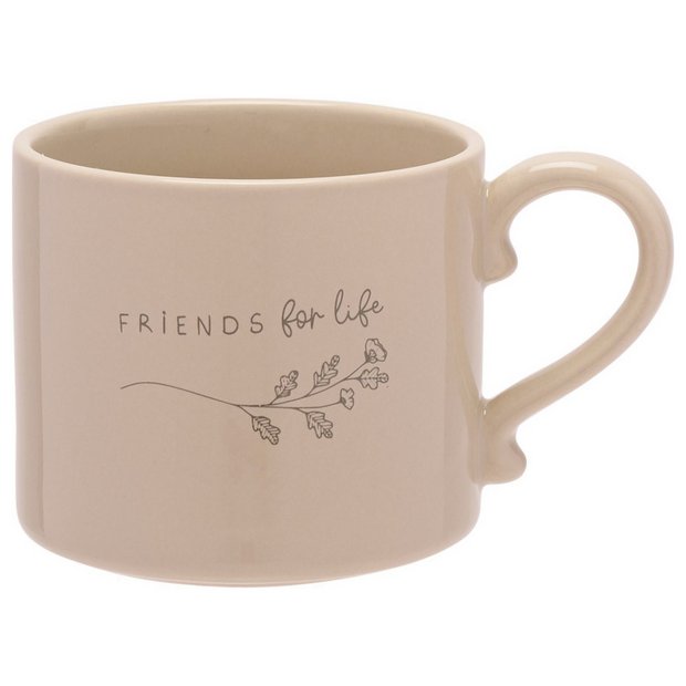 CELEBRATIONS Moments friendship mug fawn glazed 275ml, UK version