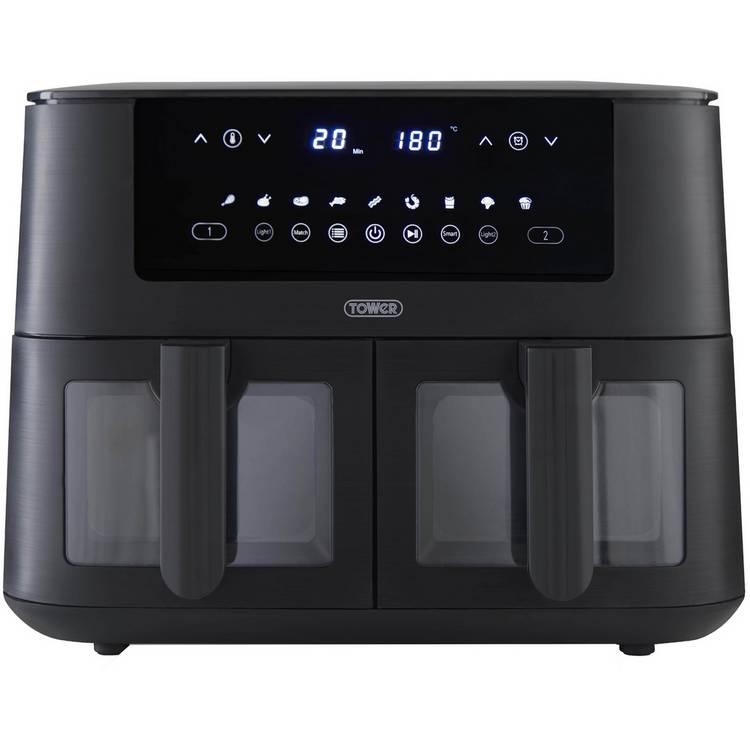 Tower dual basket air fryer 8L - British product