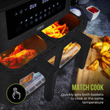Tower dual basket air fryer 8L - British product