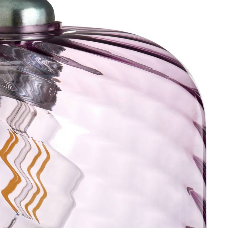 Argos Home lilac glass swirl lampshade 20.5cm - British product