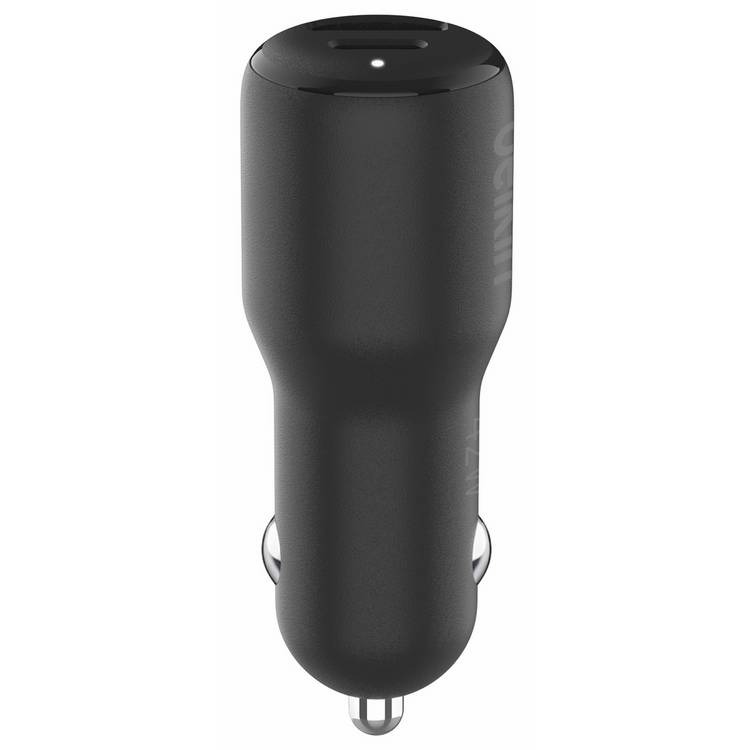 Belkin 42W USB-C and USB-A car charger black, imported from the UK