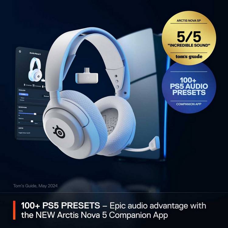 SteelSeries Arctis Nova 5P headset white (British brand)