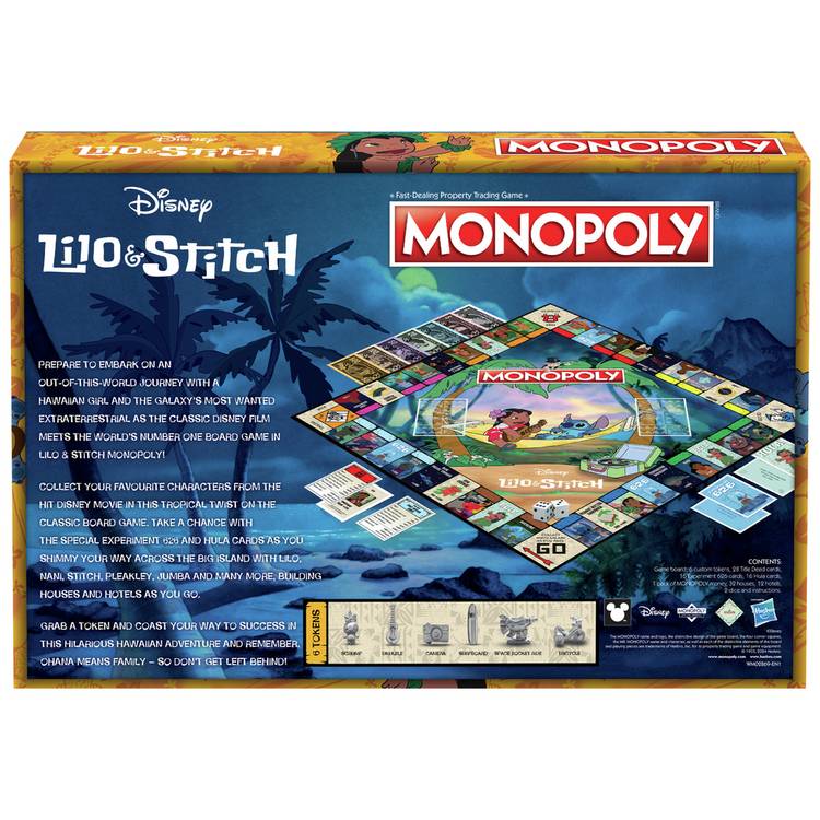 Monopoly Lilo and Stitch board game (British brand)