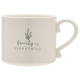 Moments Family Is Everything stoneware mug 275ml, imported from the UK