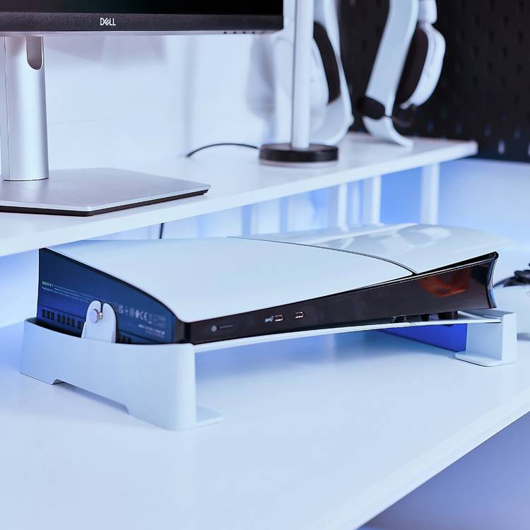 Stealth horizontal USB stand for PS5 Slim and Pro - British product