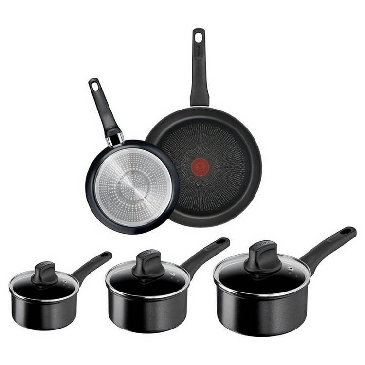 Tefal Titanium Excellence 5 piece non-stick pan set, imported from the UK