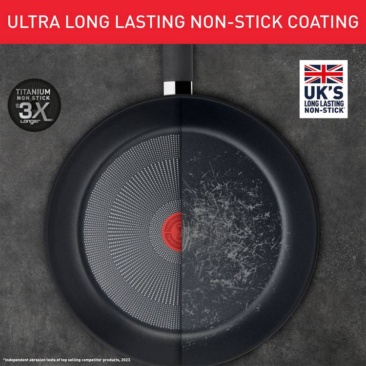 Tefal Titanium Excellence 5 piece non-stick pan set, imported from the UK
