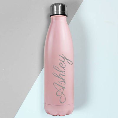 Argos Personalised Pink Insulated Water Bottle 500ml- Buy online at McGrocer