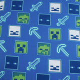 Minecraft glow in the dark kids bedding set single, imported from the UK