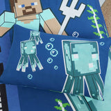 Minecraft glow in the dark kids bedding set single, imported from the UK