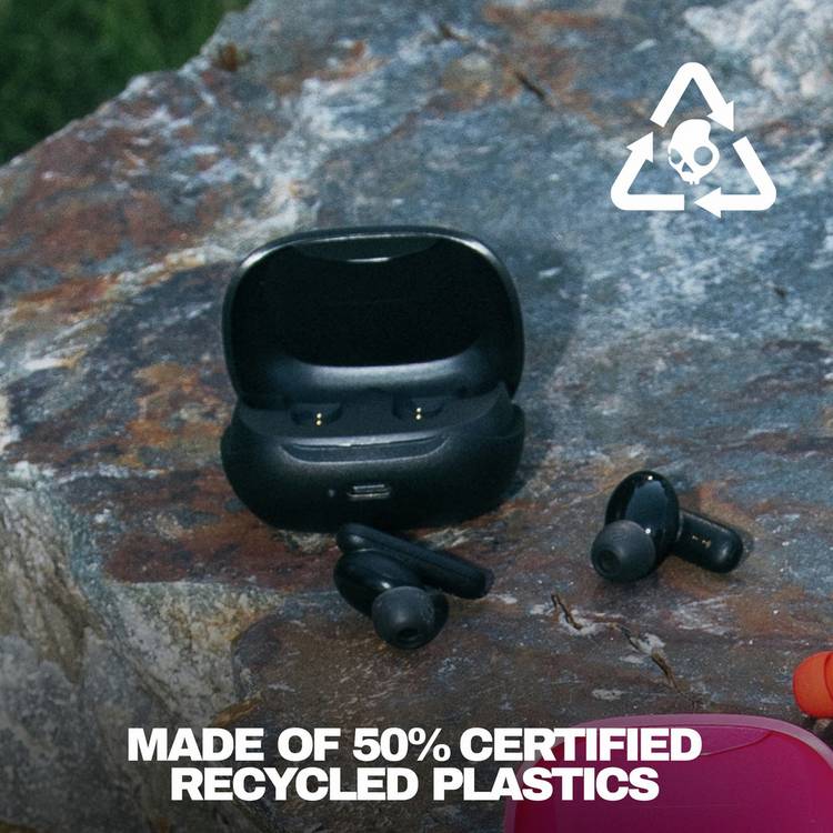 Skullcandy true wireless earbuds black, imported from the UK
