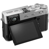 Fujifilm X100VI silver mirrorless camera with lens - British product