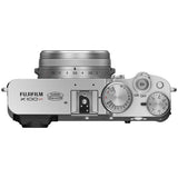 Fujifilm X100VI silver mirrorless camera with lens - British product