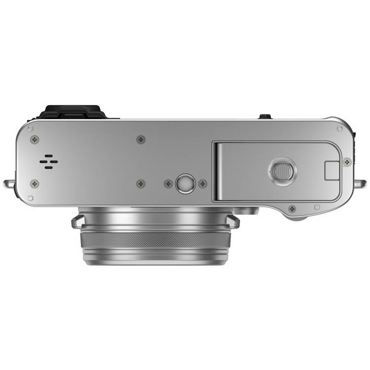 Fujifilm X100VI silver mirrorless camera with lens - British product