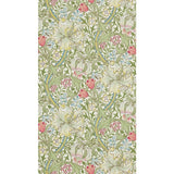 Morris & Co. Golden Lilies green floral wallpaper, imported from the UK