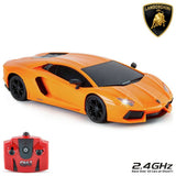 CMJ RC Lamborghini car orange 1:24 scale, UK version