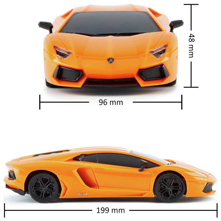 CMJ RC Lamborghini car orange 1:24 scale, UK version