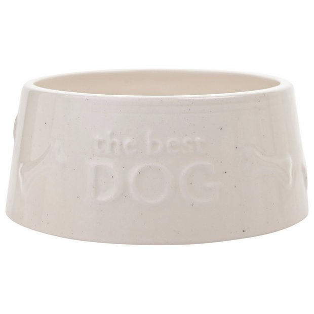 Best of Breed large dog bowl with bone motifs, UK version