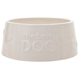 Best of Breed large dog bowl with bone motifs, UK version