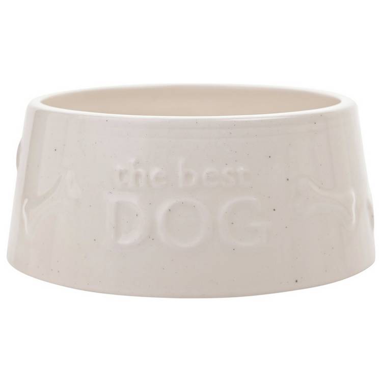 Best of Breed large dog bowl with bone motifs, UK version