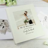 Personalised traditional photo album with satin finish, imported from the UK