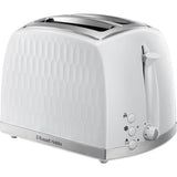 Russell Hobbs 2 slice plastic toaster in white, UK version