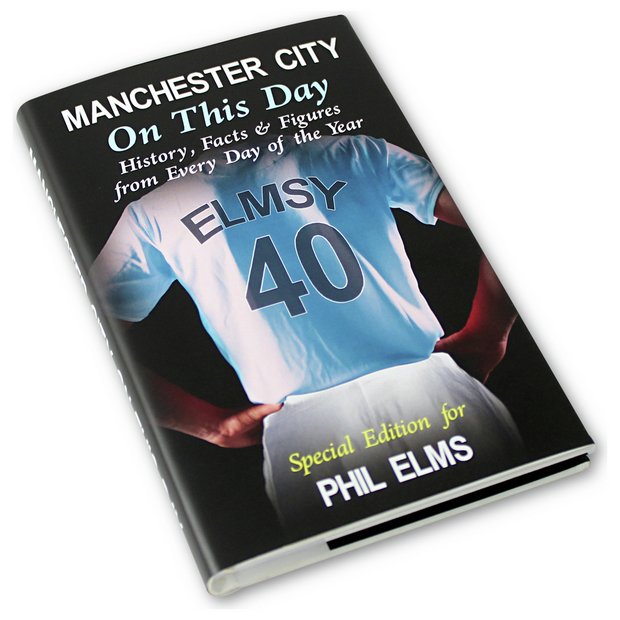 Personalised Manchester City hardback book 19.3 cm (British brand)