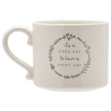 Moments Great Day floral stoneware mug 275ml, imported from the UK